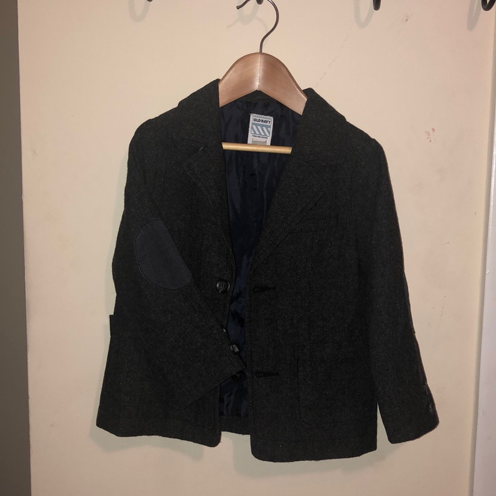 🔆Old Navy Boys blazer-tweed and corduroy elbow 4T